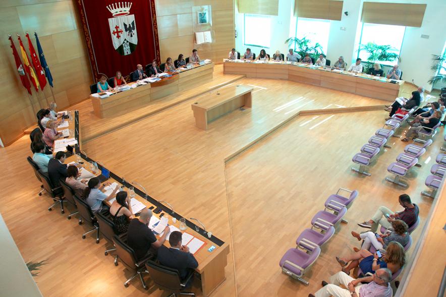 Vista cenital del salón de plenos