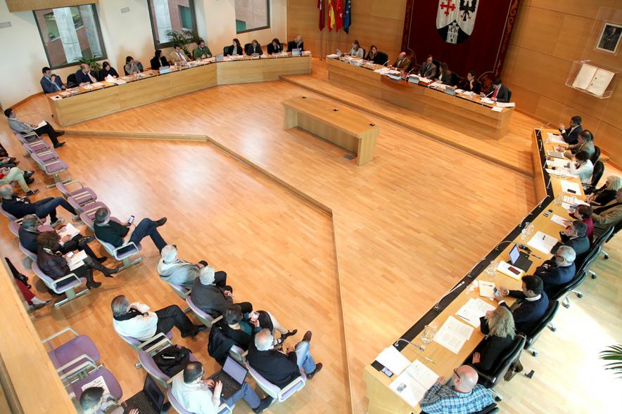 Vista cenital del salón de plenos