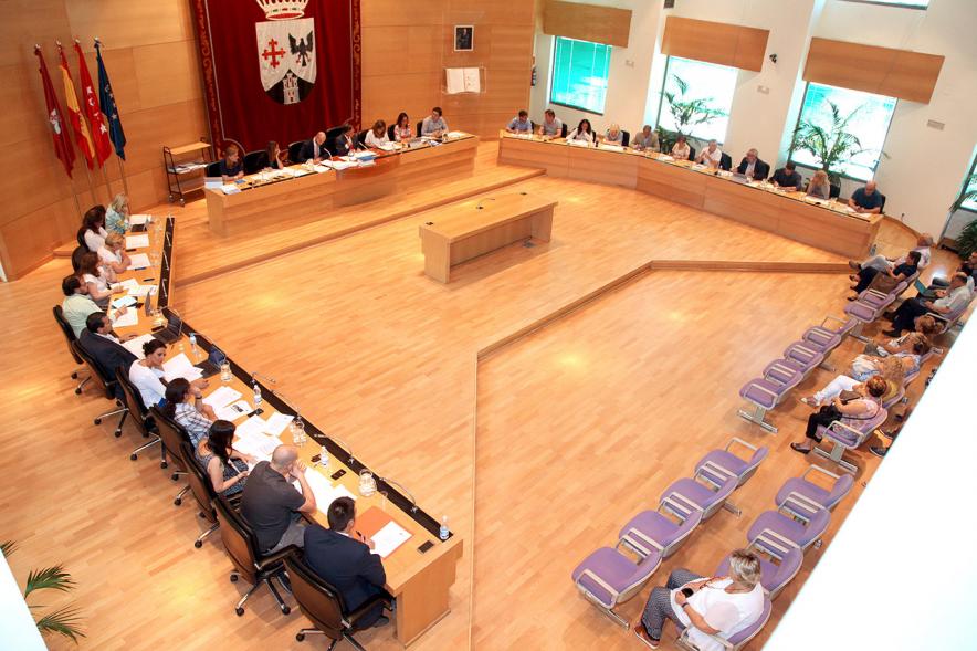 Vista cenital del salón de plenos