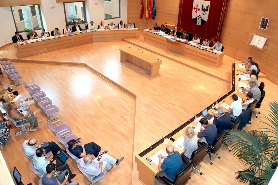 Vista cenital del salón de plenos