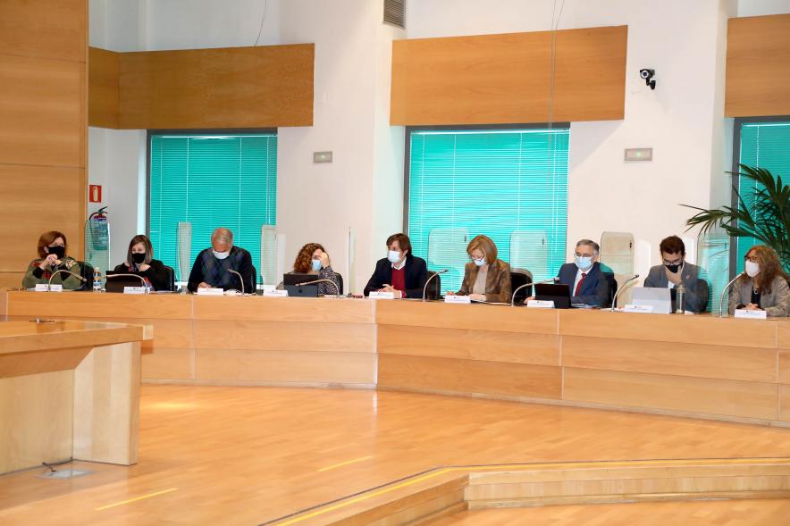 Bancada izquierda durante el pleno