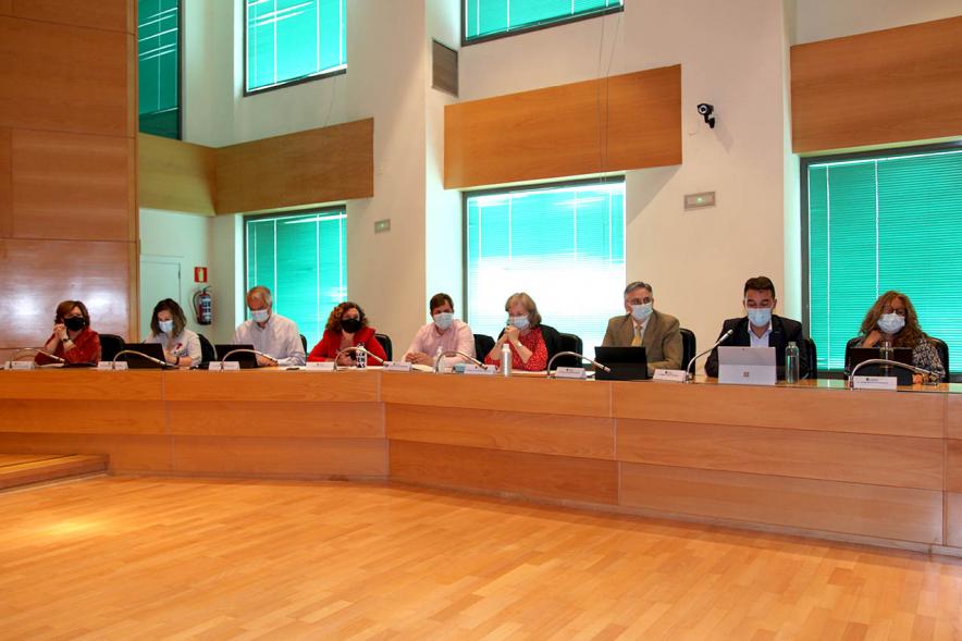 Bancada izquierda durante el pleno
