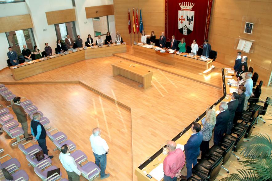Vista cenital del salón de plenos