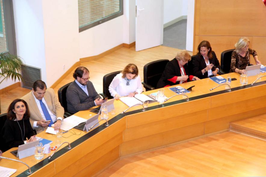Concejales del PP durante el pleno