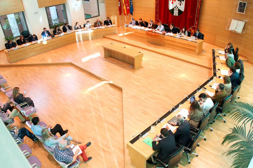 Vista cenital del salón de plenos
