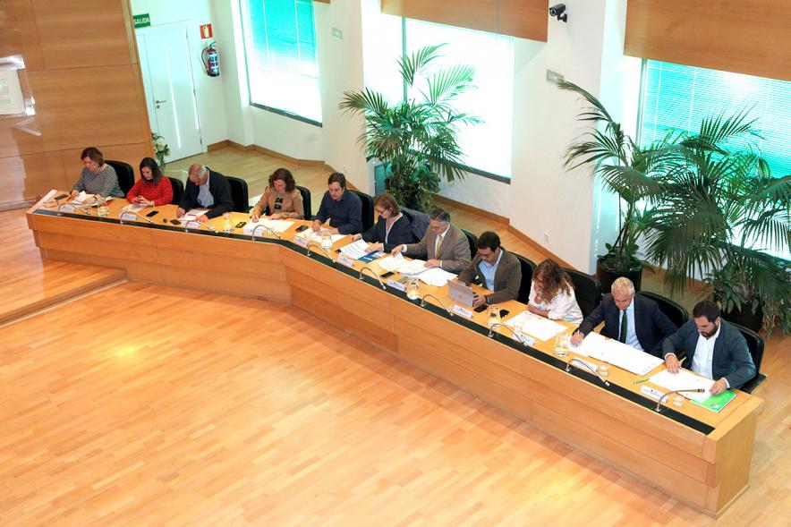 Bancada izquierda durante el pleno