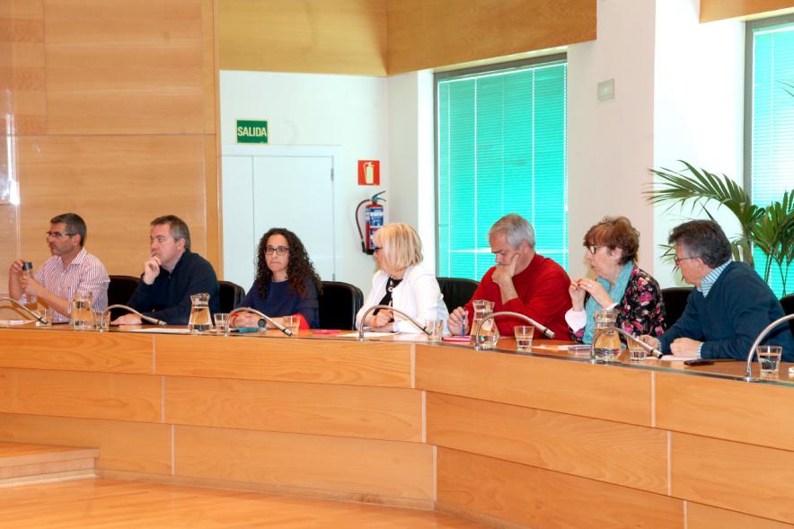 Concejales del PSOE durante el pleno