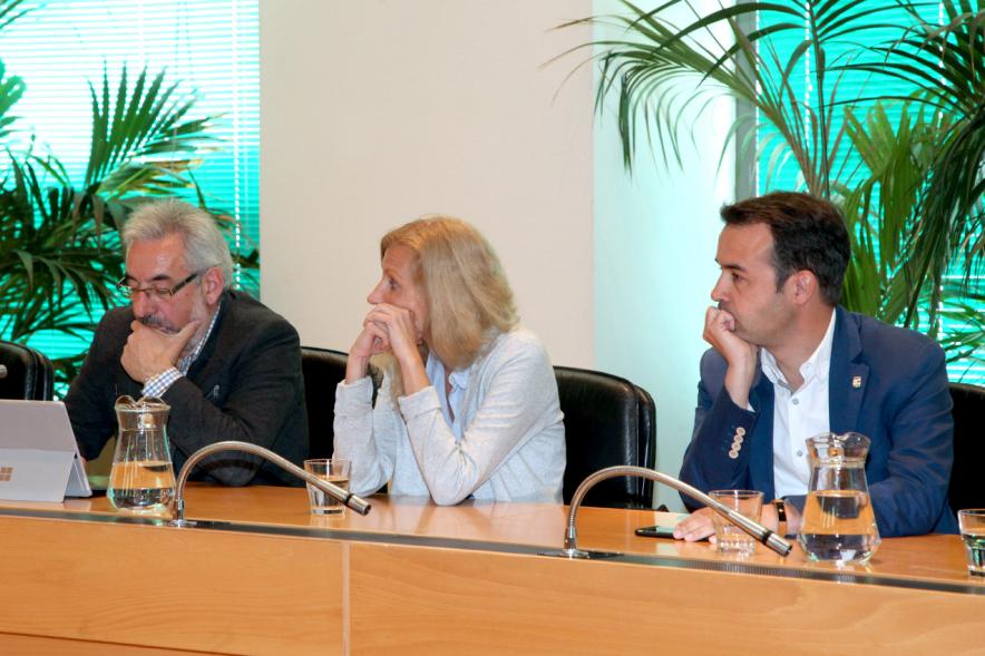Concejales de Ciudadanos durante el pleno