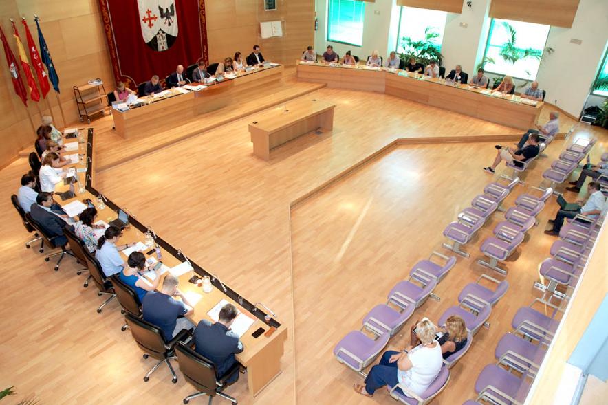 Vista cenital del salón de plenos