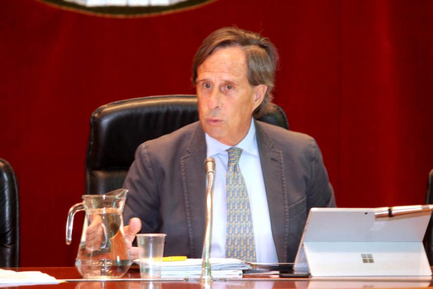 Alcalde García De Vinuesa durante la sesión plenaria