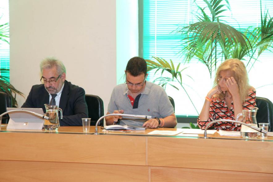 Concejales de Ciudadanos durante el pleno