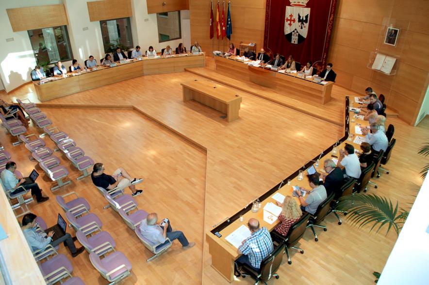 Vista cenital del salón de plenos