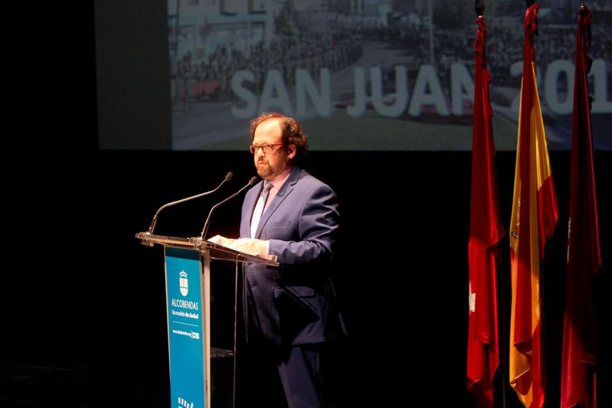 Homenaje a la Policía Local - Día de San Juan 2018 - Imagen del discurso del concejal.