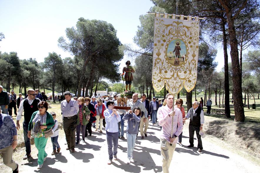 Vista frontal de la cabecera de la romería