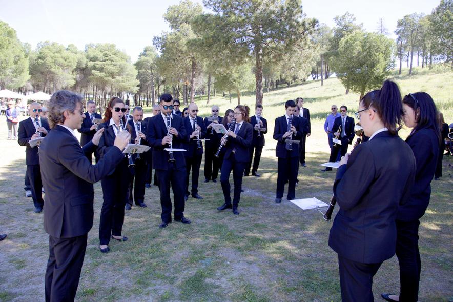 Banda de música ensayando