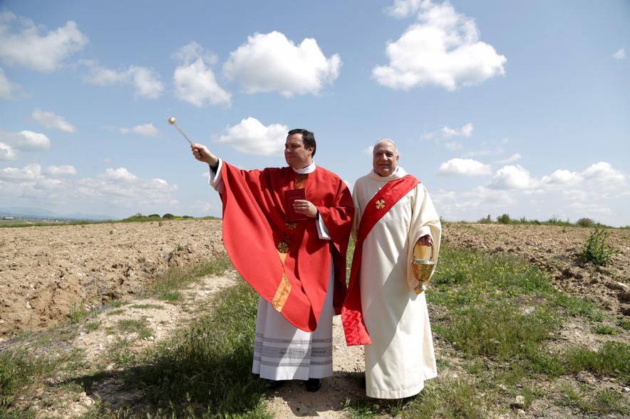 Miembros de la iglesia durante el evento