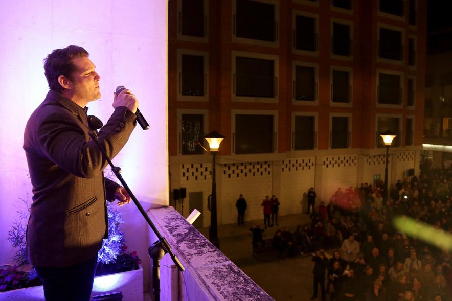Pregón de las Fiestas Virgen de La Paz por Manu Tenorio - Imagen del cantante Manu Tenorio.