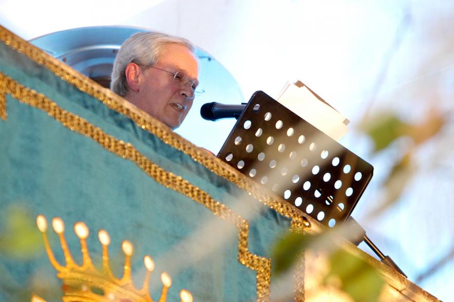 Pregón Fiestas Virgen de la Paz 2018 - Imagen lateral del pregonero.