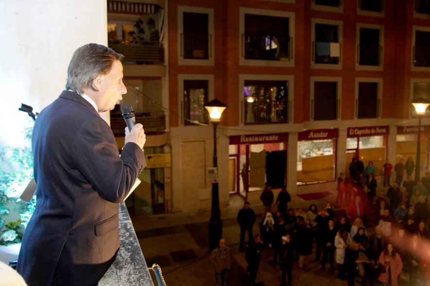 Pregón Fiestas Virgen de la Paz 2018 - El alcalde desde el balcón.
