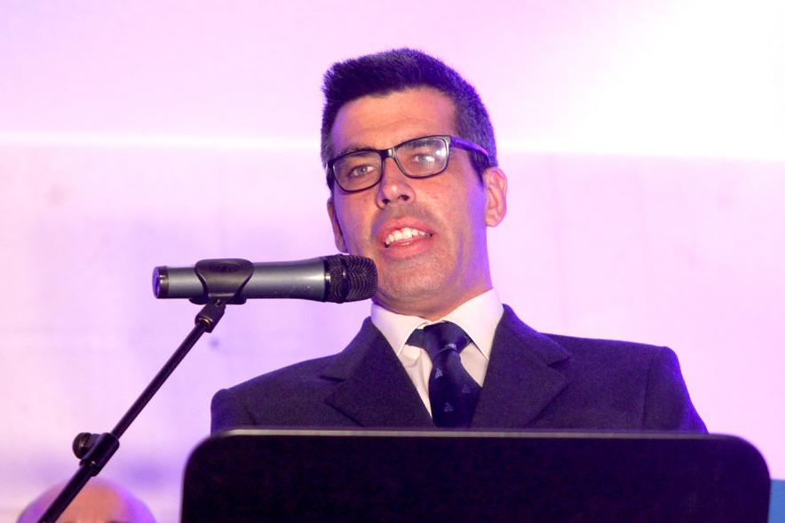 Pregón Fiestas Virgen de la Paz 2019 - Imagen de Roberto Chinchilla en un momento de su discurso.