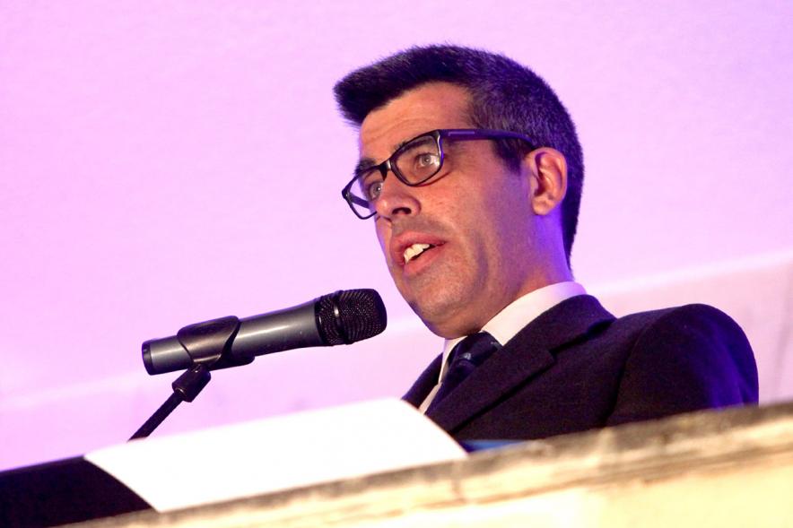 Pregón Fiestas Virgen de la Paz 2019 - Imagen de Roberto Chinchilla en un momento de su discurso.