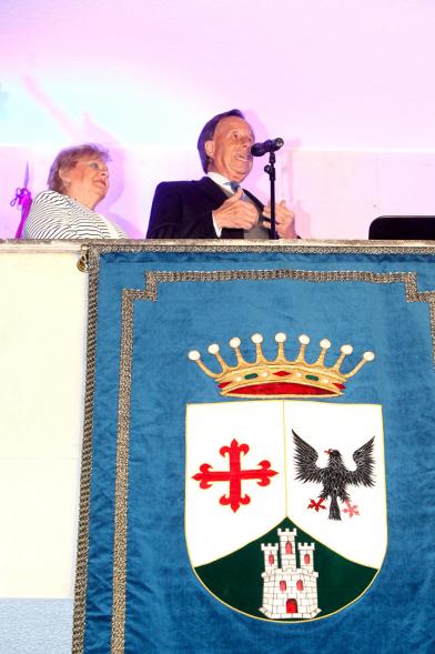 Pregón Fiestas Virgen de la Paz 2019 - Imagen del alcalde García de Vinuesa en un momento de su discurso.