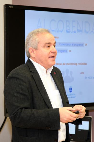 Clausura Ier Programa de Preincubación de Empresas - Un ponente del programa.