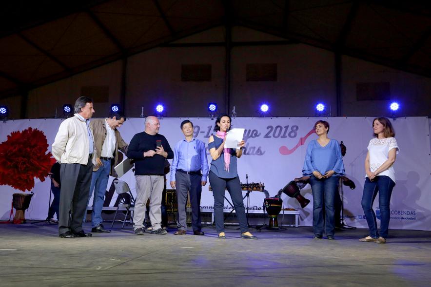 Premiados durante el discurso