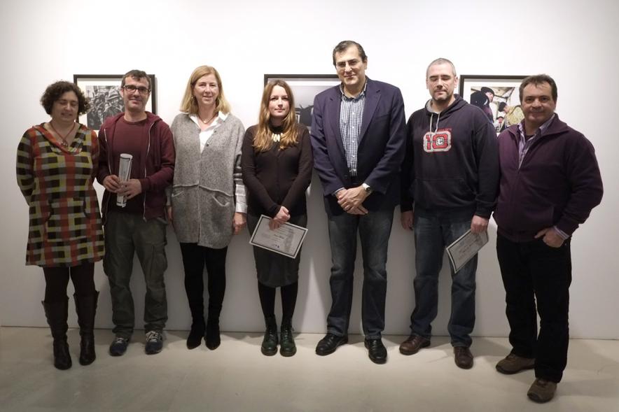 Concejal Fernando Martínez Rodríguez, autoridades y premiados. 