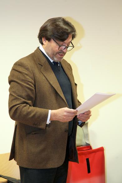 Entrega Premios 5º Concurso de Poesía Virgen de la Paz - El coordinador del curso.