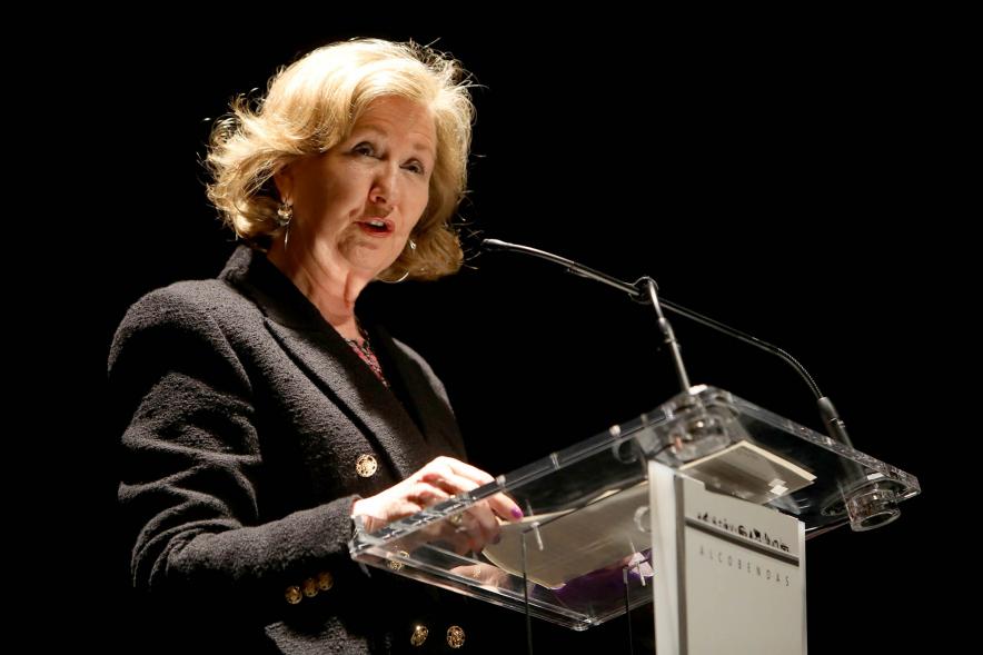 Entrega de Premios Atenea y Hombres por la Igualdad 2021 -  Primer plano de Ofelia Culebradas, responsable de Igualdad.   