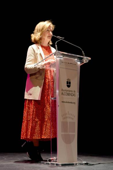 Concejal por PSOE Ofelia Culebradas durante discurso