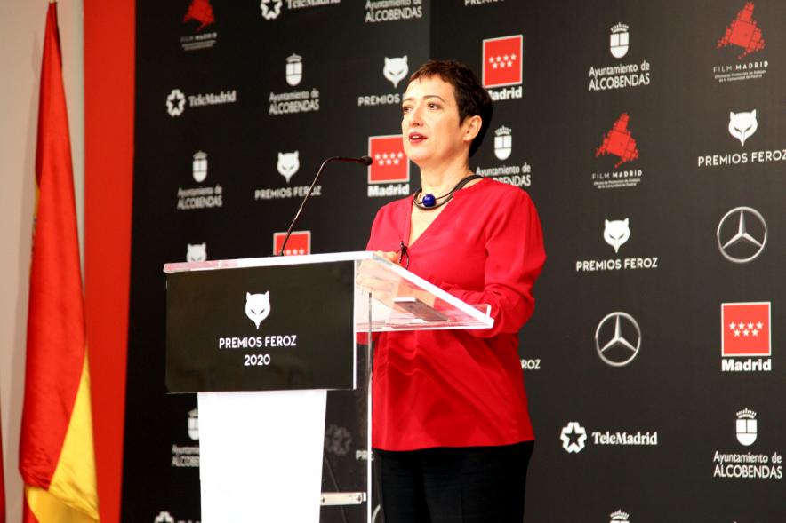 María Guerra Presentando el evento