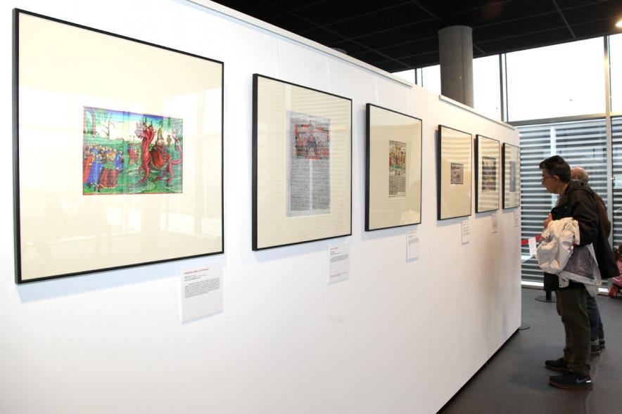 Presentación Libro "Imperiofobia y Leyenda Negra" e Inauguración Exposición Ilustraciones Martín Lutero - Imagen de  la obra gráfica.