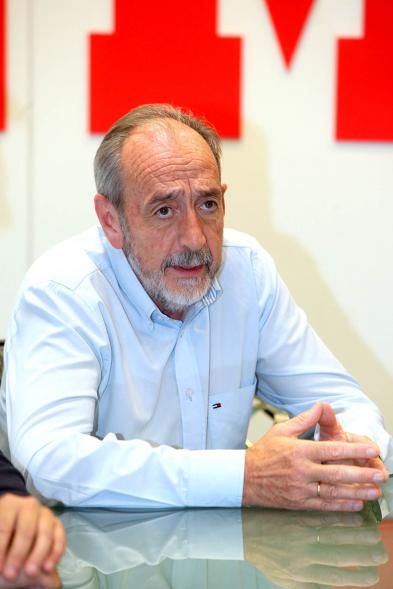 Presentación Madrid International Cup U14 2019 -  Imagen del el presidente de la Federación de Fútbol de Madrid Paco Díez.