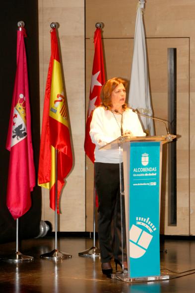 Presentación Fiestas Virgen de la Paz 2019 - Imagen del discurso de la presentadora.