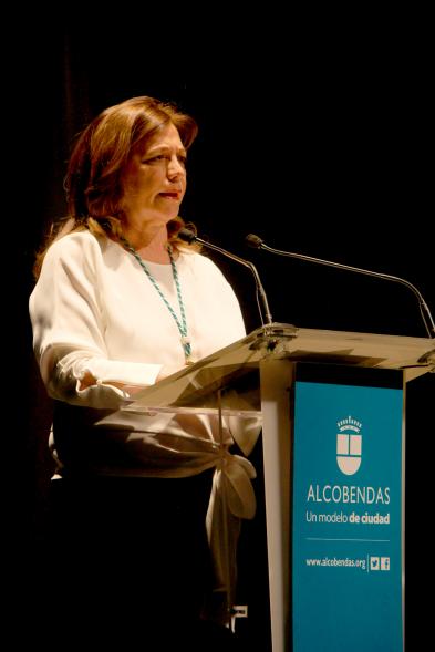 Presentación Fiestas Virgen de la Paz 2019 - Imagen del discurso de la presentadora.