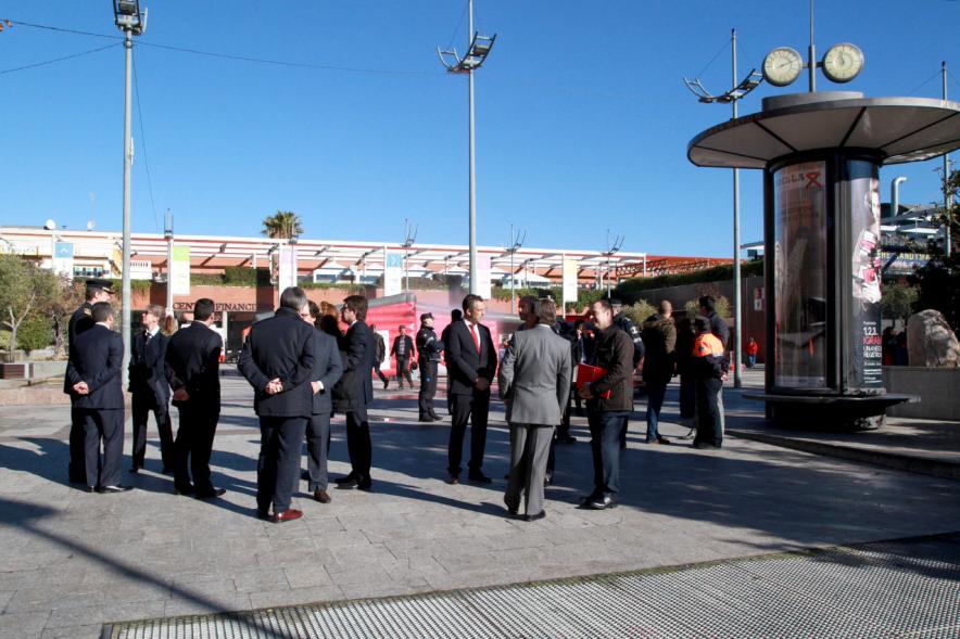 Presentación Semana de la Prevención de Incendios - Reunían de las autoridades.
