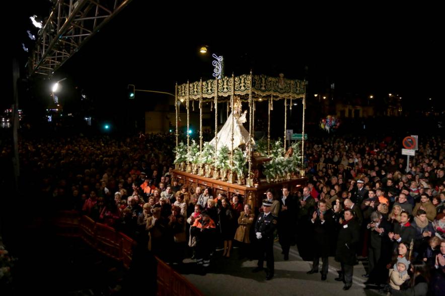 Procesión de la Virgen de La Paz 2017 - El paso de la Virgen.