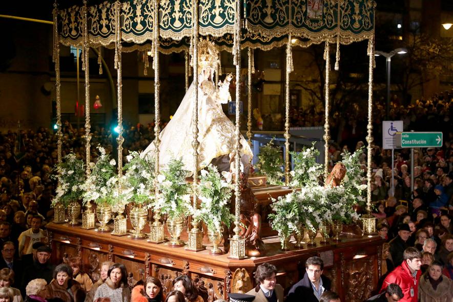 Procesión de la Virgen de La Paz 2017 - El paso de la Virgen.