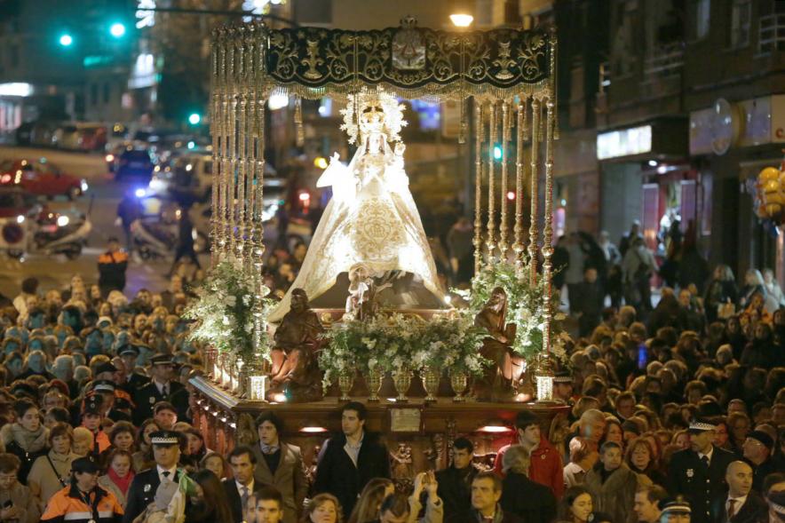 Procesión de la Virgen de La Paz 2017 - El paso iluminado. 