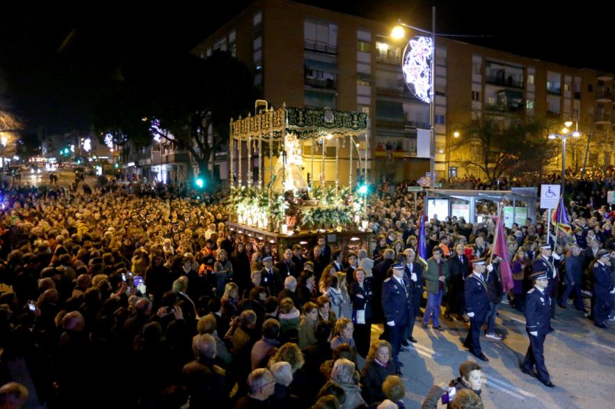 Procesión Virgen de la Paz 2018 - Panorámica de la procesión.