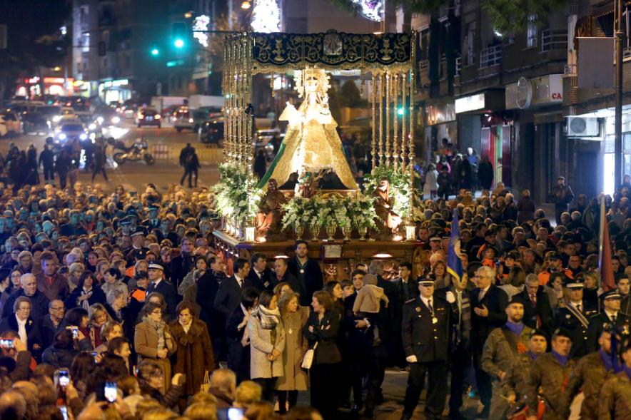 Procesión Virgen de la Paz 2018 - Panorámica de la procesión.