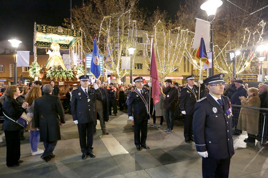 Procesión Virgen de la Paz 2018 - La escolta policial. 