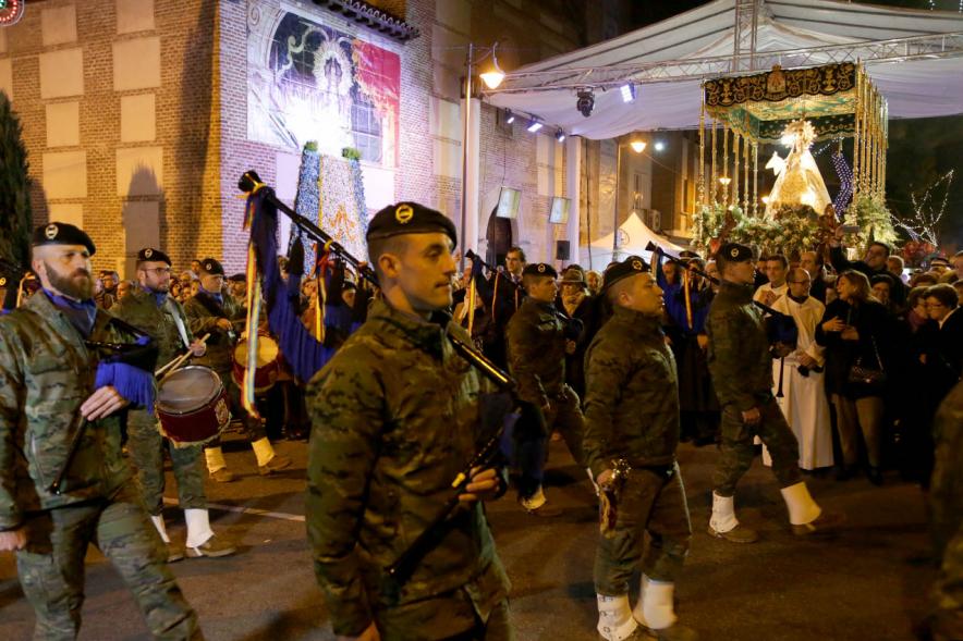 Procesión de la Virgen de La Paz 2017 - La banda militar.