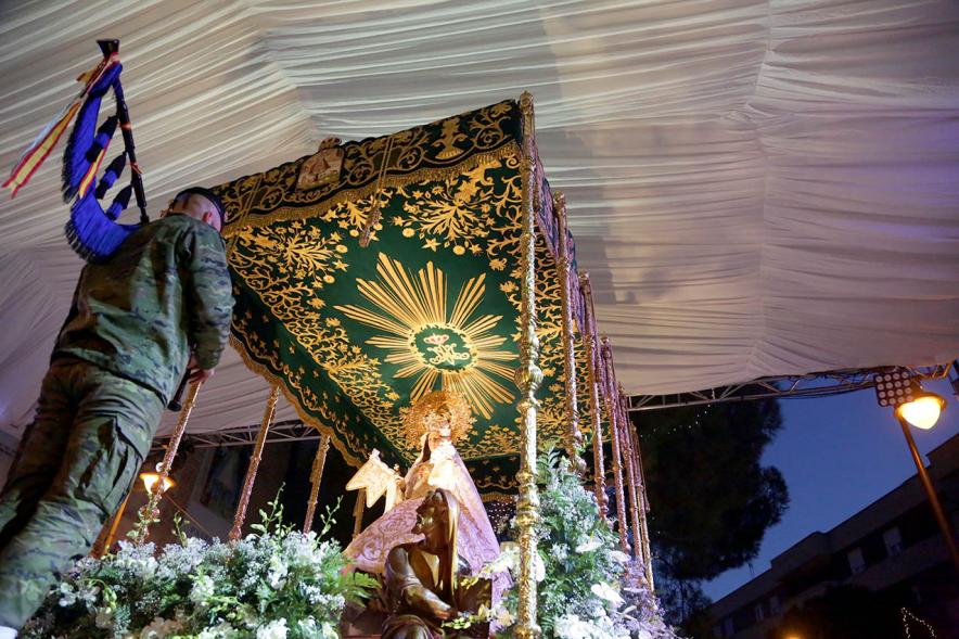 Procesión de la Virgen de La Paz 2017 - La Virgen y sus custodios.