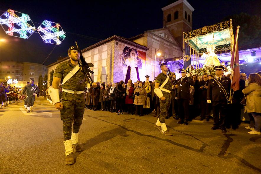 Procesión Virgen de la Paz 2018 - La escolta militar.