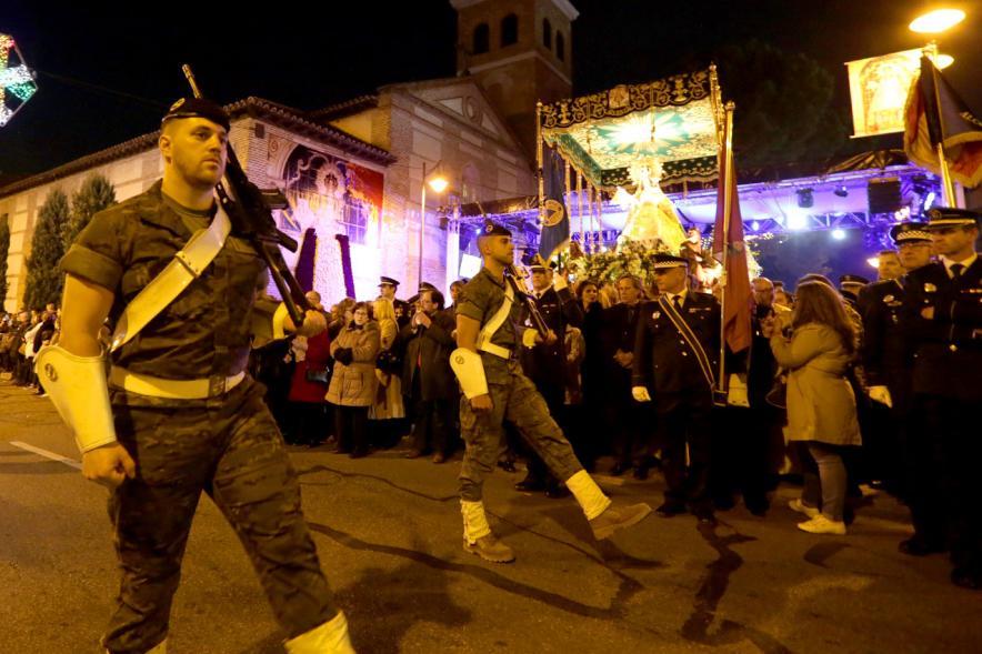 Procesión Virgen de la Paz 2018 - La escolta militar.