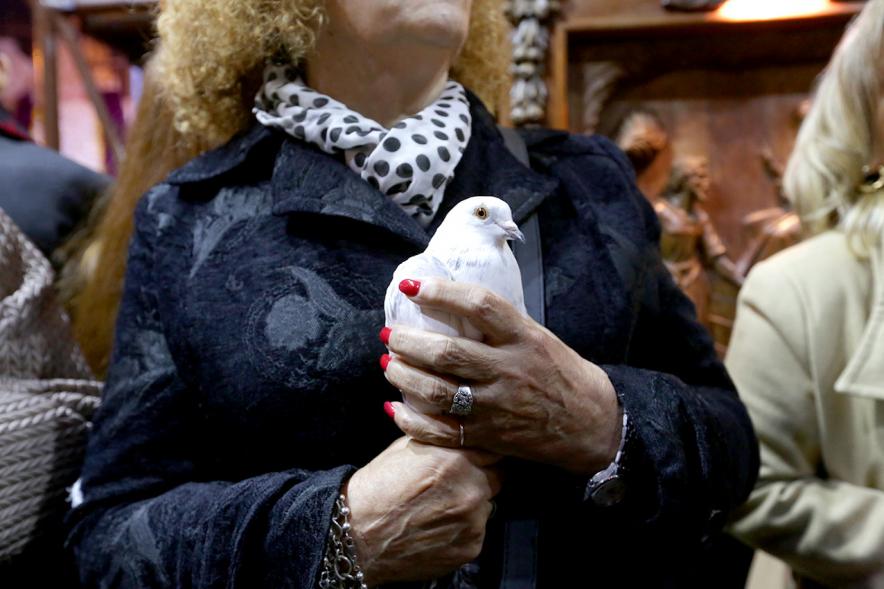 Procesión Virgen de la Paz 2018 - Imagen de una paloma.