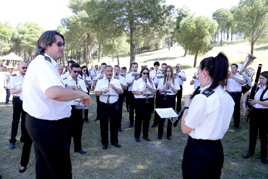 Banda de música ensayando